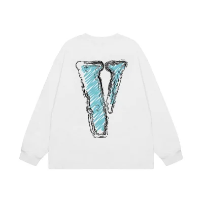 Свитшот Vlone Drawn Blue Letter V "White" фото № 2