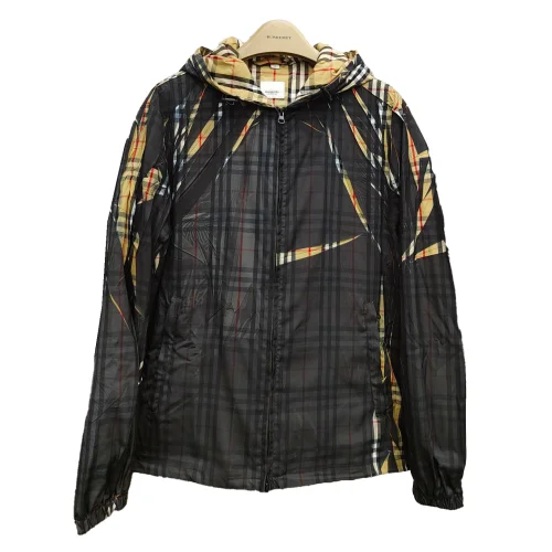 Куртка Burberry Allsides Checkered Print Lines "Black"