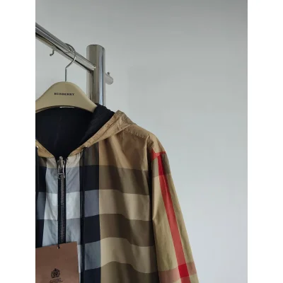 Куртка Burberry Print Checked Dark Lines Black Srtipe "Brown" фото № 2