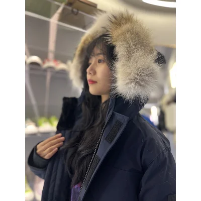Парка Canada Goose Fur Hood "Black/Blue" фото № 3