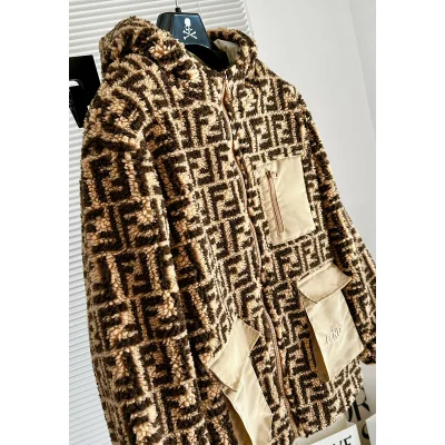 Куртка Fendi With Large Pockets "Brown/Beige" фото № 2