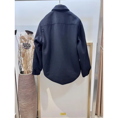 Куртка-рубашка Miu Miu Blank "Navy Blue" фото № 8