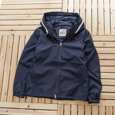 Ветровка Moncler With Lock On The Hood "Blue" фото № 2