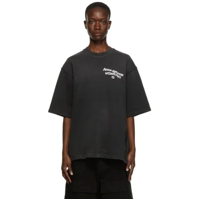 Футболка Acne Studios Face Logos "Black" фото № 5