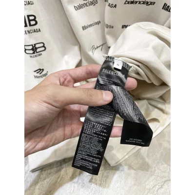 Лонгслив Balenciaga With Print Of Small Logos "White" фото № 3