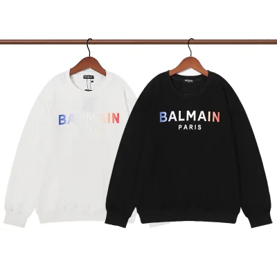 Свитшот Balmain Color Label Brand "White" фото № 3