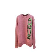 Лонгслив Christian Dior Logo From Top To Bottom "Pink"