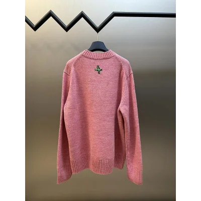 Лонгслив Christian Dior Logo From Top To Bottom "Pink" фото № 3