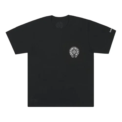 Футболка Chrome Hearts Long and Short Sleeve Logo print "Black"