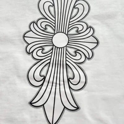 Лонгслив Chrome Hearts Patterns And Brand Logo "White" фото № 4