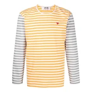 Лонгслив Comme des Garçons Play Sleeve Multicolors "Yellow/Gray"