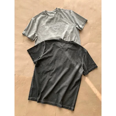 Футболка Maison Margiela Basic "Navy Grey" фото № 2