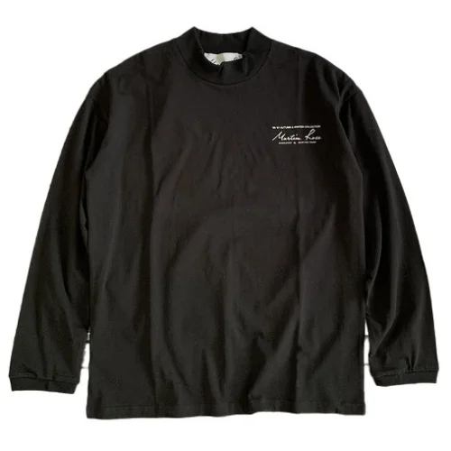 Лонгслив Martine Rose Logo Inscription Front And Back "Black"