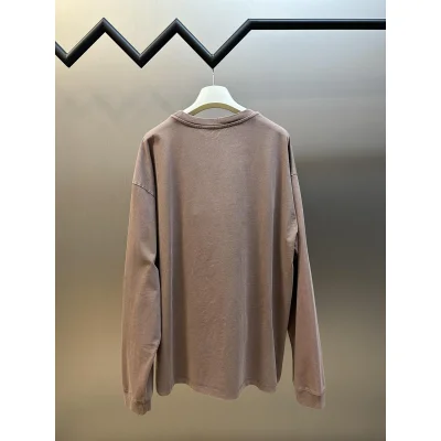 Лонгслив Miu Miu Frontside Brown Logo Miu Miu On The Pocket "Brown" фото № 3