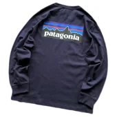 Лонгслив Patagonia Dark Mountain Landscape Print "Blue"