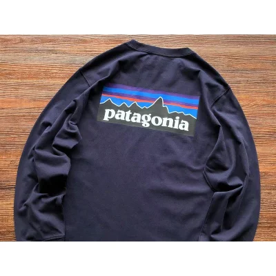 Лонгслив Patagonia Dark Mountain Landscape Print "Blue" фото № 2 Лонгслив Patagonia Dark Mountain Landscape Print "Blue" фото № 2