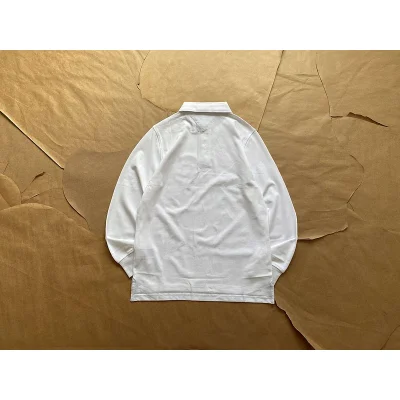 Лонгслив Tommy Hilfiger Small Logo And Button Collar "White" фото № 2