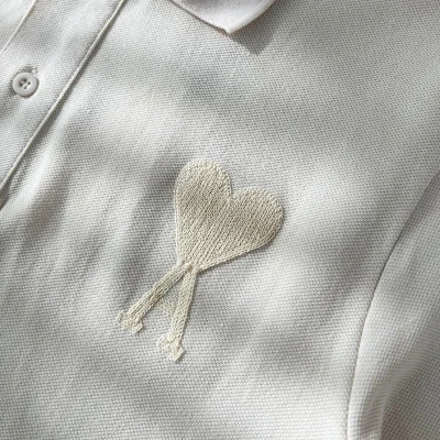 Поло Amiri Cotton With An Embroidered Logo Of The Letter A "White" фото № 6
