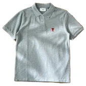 Поло Amiri The Red Letter Is The Heart "Gray"