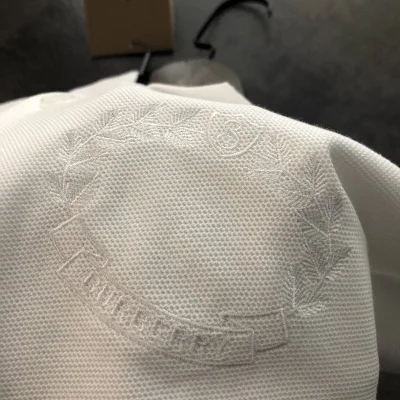 Поло Burberry With Leafy Pattern "White" фото № 9