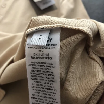 Поло Burberry With A Logo Stamp "Brown" фото № 3