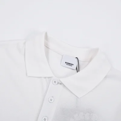 Поло Burberry With A Ribbon With Wreath Logo "White" фото № 4