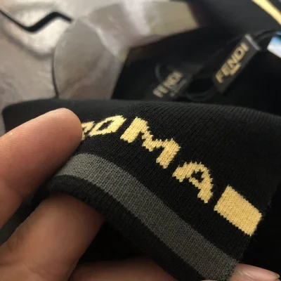 Поло Fendi With Yellow Lines "Black" фото № 6