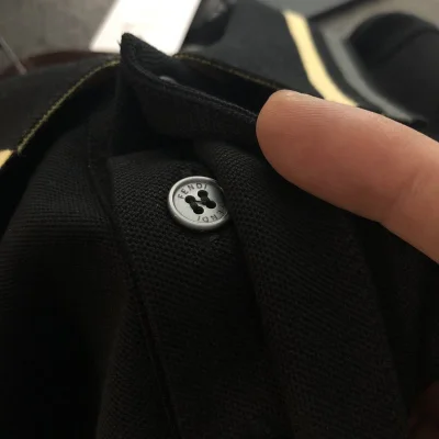 Поло Fendi With Yellow Lines "Black" фото № 8