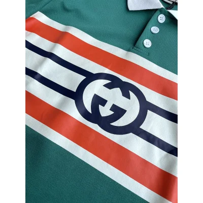 Поло Gucci Brand Logo "Green" фото № 6
