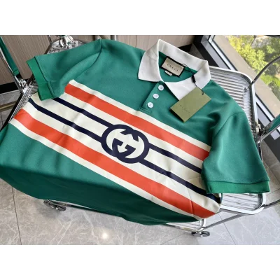 Поло Gucci Brand Logo "Green" фото № 3