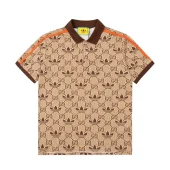 Поло Gucci X Adidas Brand Print "Brown"