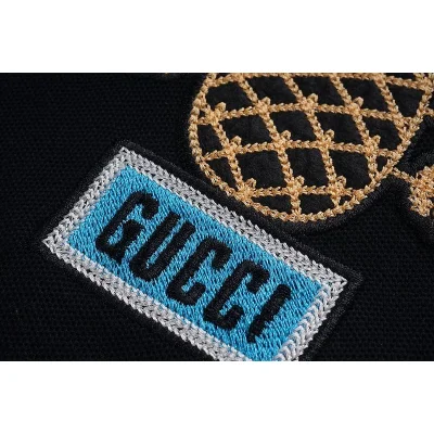 Поло Gucci Pineapple Patch With Logo "Black" фото № 4