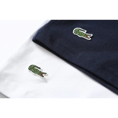 Поло Lacoste French Sportswear Est "White" фото № 4