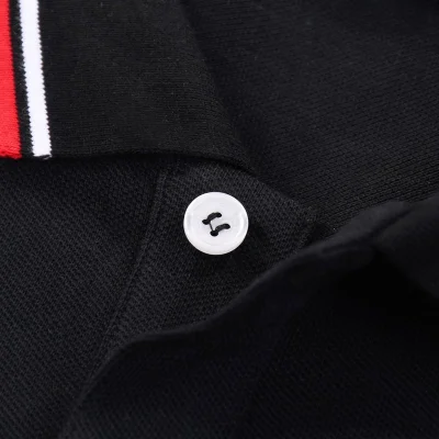 Поло Prada With Black Text Stripe "Black" фото № 7