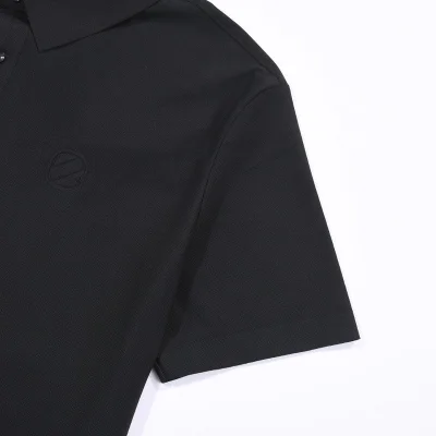 Поло Zegna With Small Logo Brand "Black" фото № 2