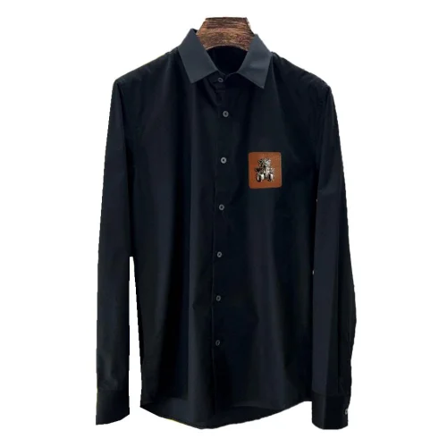 Рубашка Burberry Frontside Print Brown Stripe Silver Teddy Bear "Black"