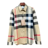 Рубашка Burberry Checked Dark And Red Lines Print "Brown"