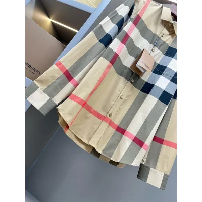 Рубашка Burberry Checked Dark And Red Lines Print "Brown" фото № 5