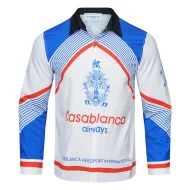 Рубашка Casablanca With Coat Of Arms "White/Blue"