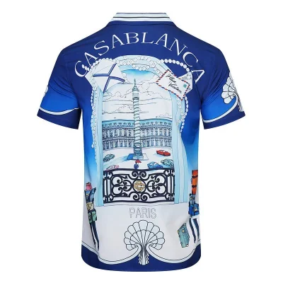 Рубашка Casablanca Paris View "Blue" фото № 2 Рубашка Casablanca Paris View "Blue" фото № 2