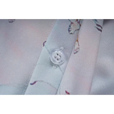 Рубашка Casablanca Tennis Club With A Cat "Blue/Green" фото № 4