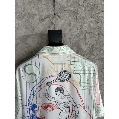 Рубашка Casablanca Blue Face Big Vase "White" фото № 8 Рубашка Casablanca Blue Face Big Vase "White" фото № 8