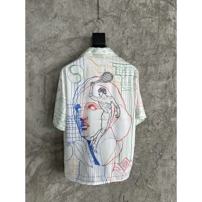 Рубашка Casablanca Blue Face Big Vase "White" фото № 7 Рубашка Casablanca Blue Face Big Vase "White" фото № 7