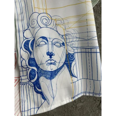 Рубашка Casablanca Blue Face Big Vase "White" фото № 6 Рубашка Casablanca Blue Face Big Vase "White" фото № 6