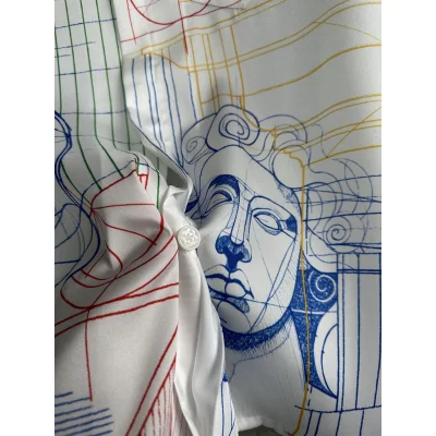 Рубашка Casablanca Blue Face Big Vase "White" фото № 5 Рубашка Casablanca Blue Face Big Vase "White" фото № 5