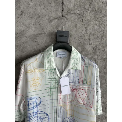 Рубашка Casablanca Blue Face Big Vase "White" фото № 2 Рубашка Casablanca Blue Face Big Vase "White" фото № 2