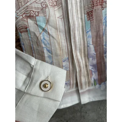 Рубашка Casablanca Sun Heaven White Columns "White" фото № 8