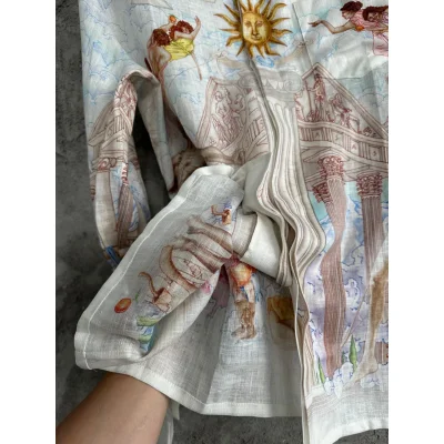 Рубашка Casablanca Sun Heaven White Columns "White" фото № 4