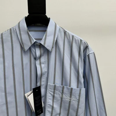Рубашка Christian Dior Black Lines "Blue" фото № 3