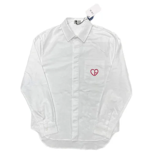 Рубашка Christian Dior Frontside Red Heart CD "White"
